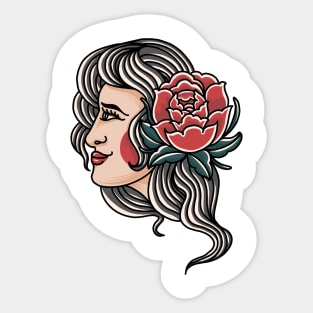 Lady rose Sticker